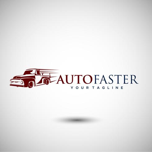 Elegant auto-logo ontwerp vector