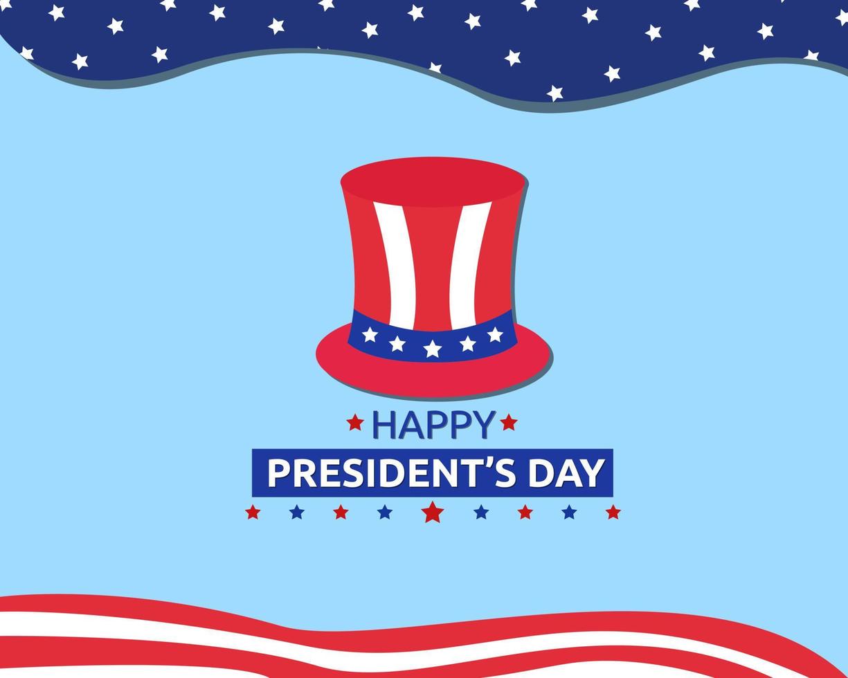 illustratie vector ontwerp van happy president's day background