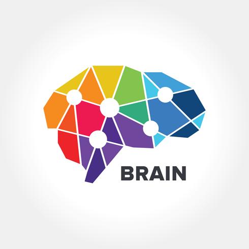 Abstract Brain Symbol-ontwerp vector