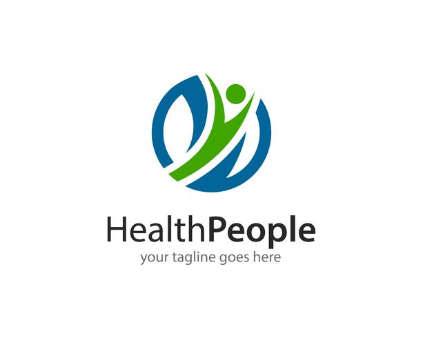 Gezondheid mensen Logo pictogram Vector