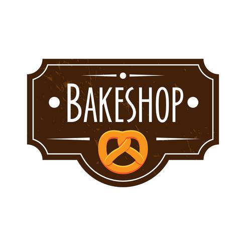 Verzameling van vintage retro bakkerij vector