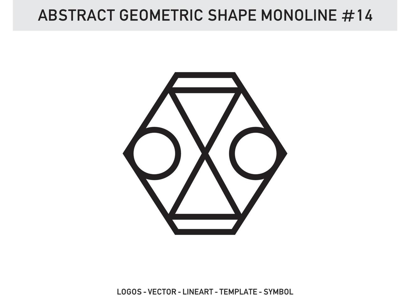 geometrische lineart monoline vorm tegel ontwerp abstract gratis vector