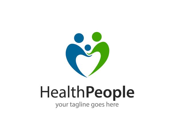 Gezondheid mensen Logo pictogram Vector