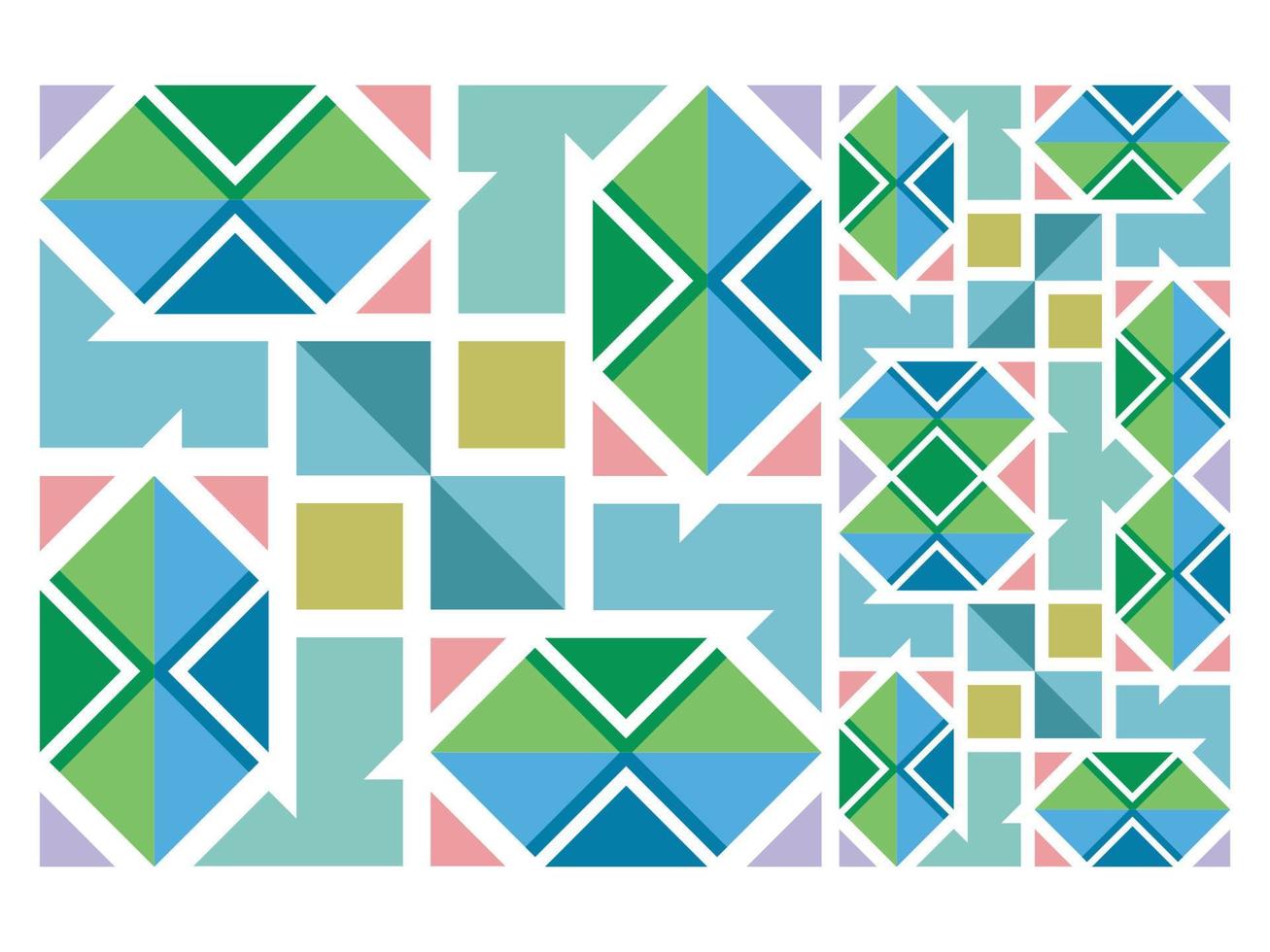 naadloze patroon kleurrijke geometrische abstracte vorm gratis vector