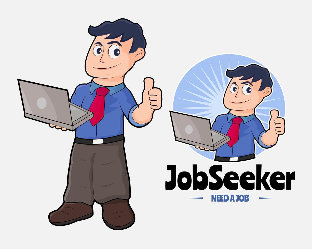 illustratie vector ontwerp van werkzoekende logo voor uw bedrijf of bedrijf