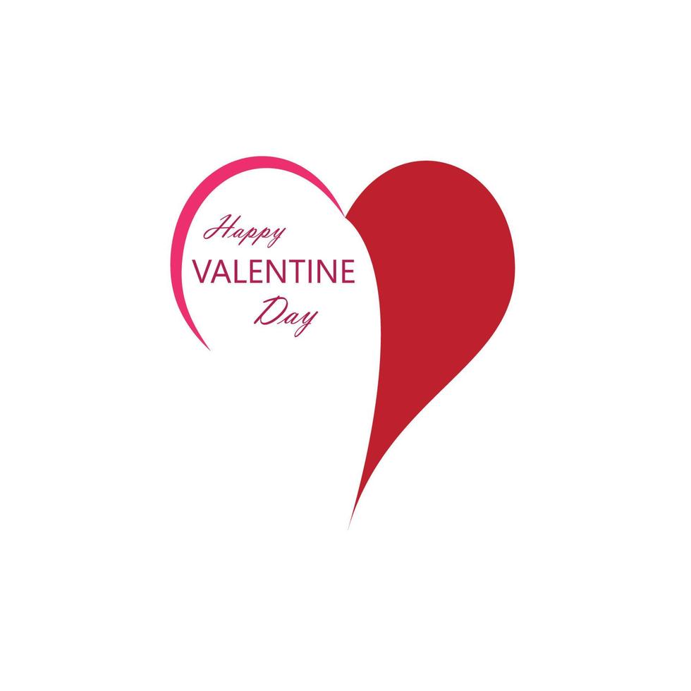 Valentijnsdag logo vector