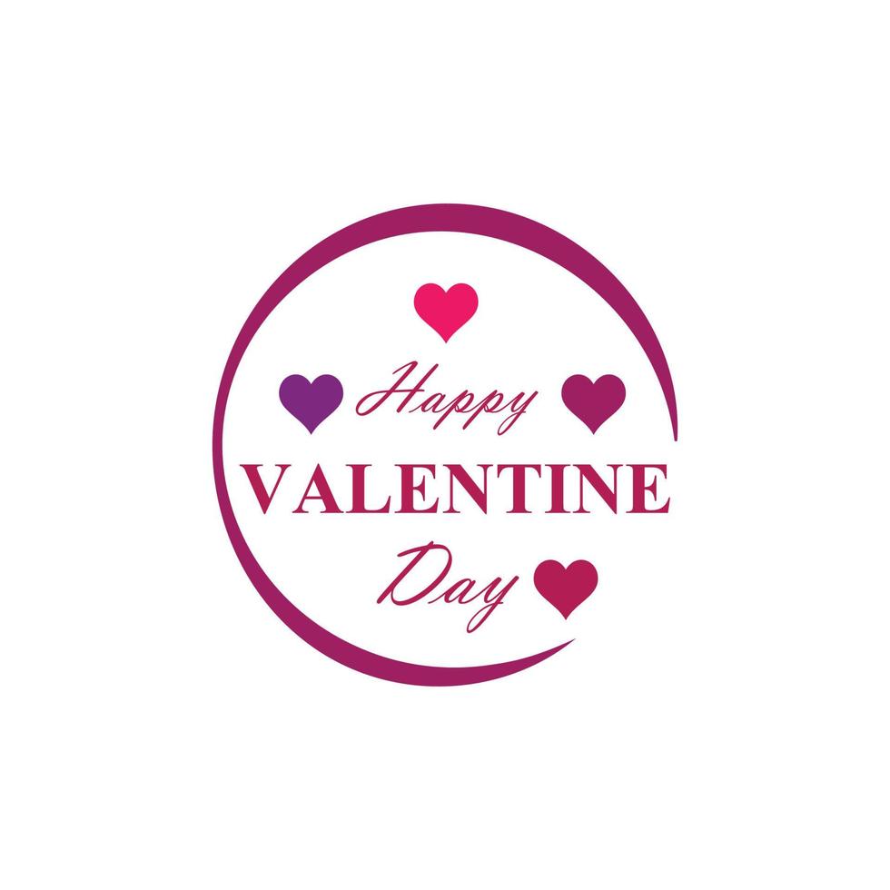 Valentijnsdag logo vector