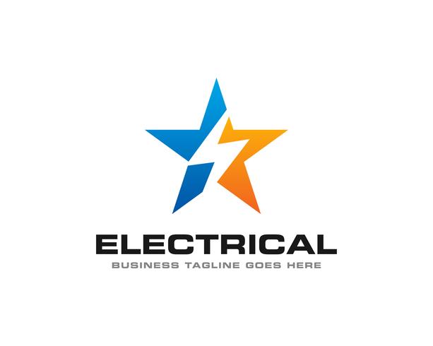 Elektrische Thunder Logo Icon Vector