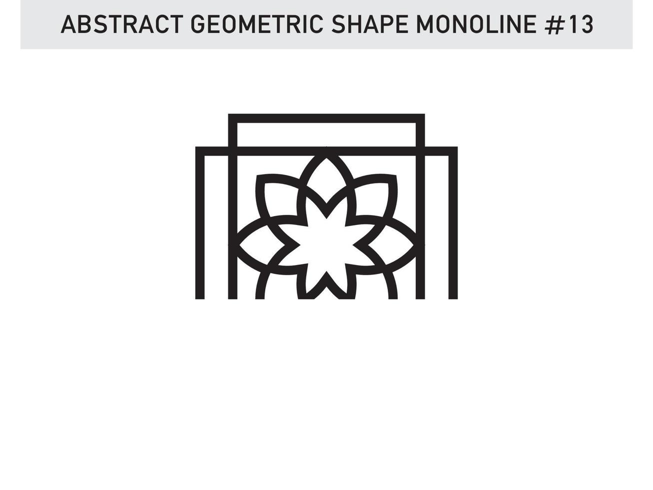 abstract lineart monoline geometrisch tegelontwerppatroon naadloos vector