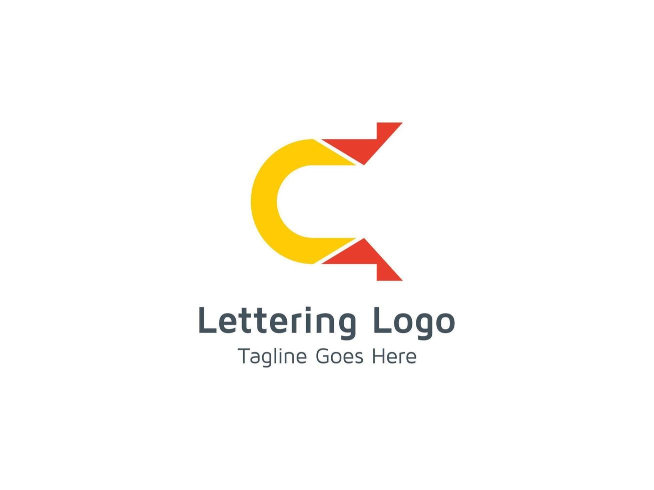 letter c logo ontwerp sjabloon typografie gratis vector