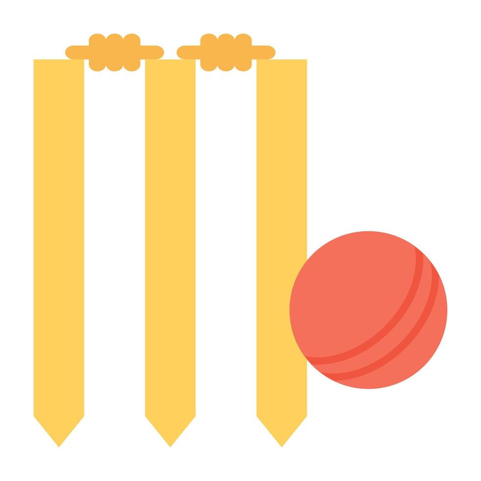 cricket wicket concepten vector