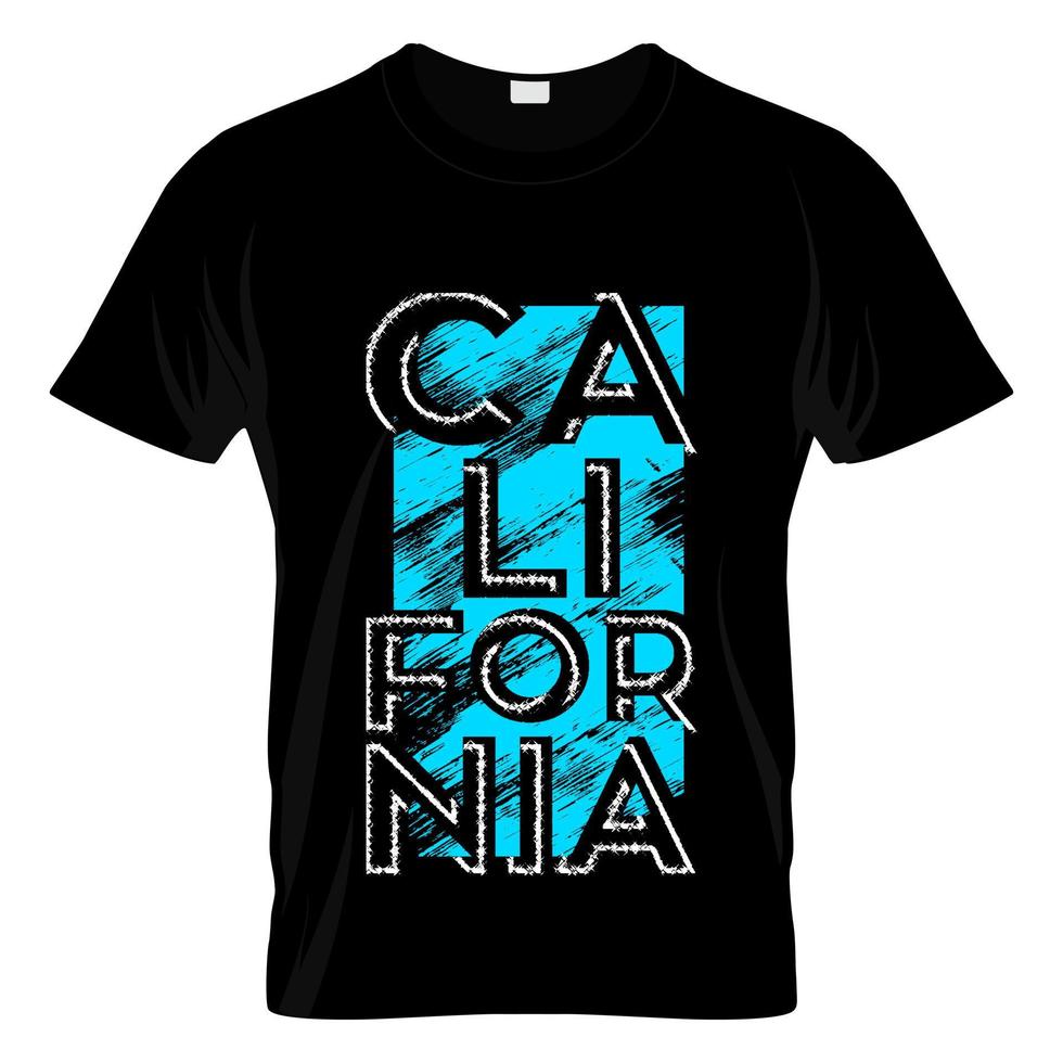 Californië typografie t-shirt grafisch ontwerp vector