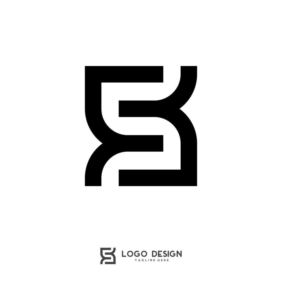 s brief symbool logo sjabloon vector