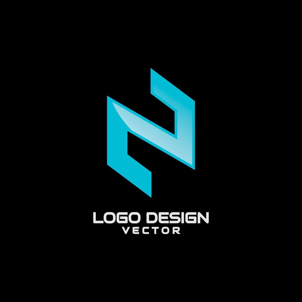 letter n symbool logo sjabloon vector