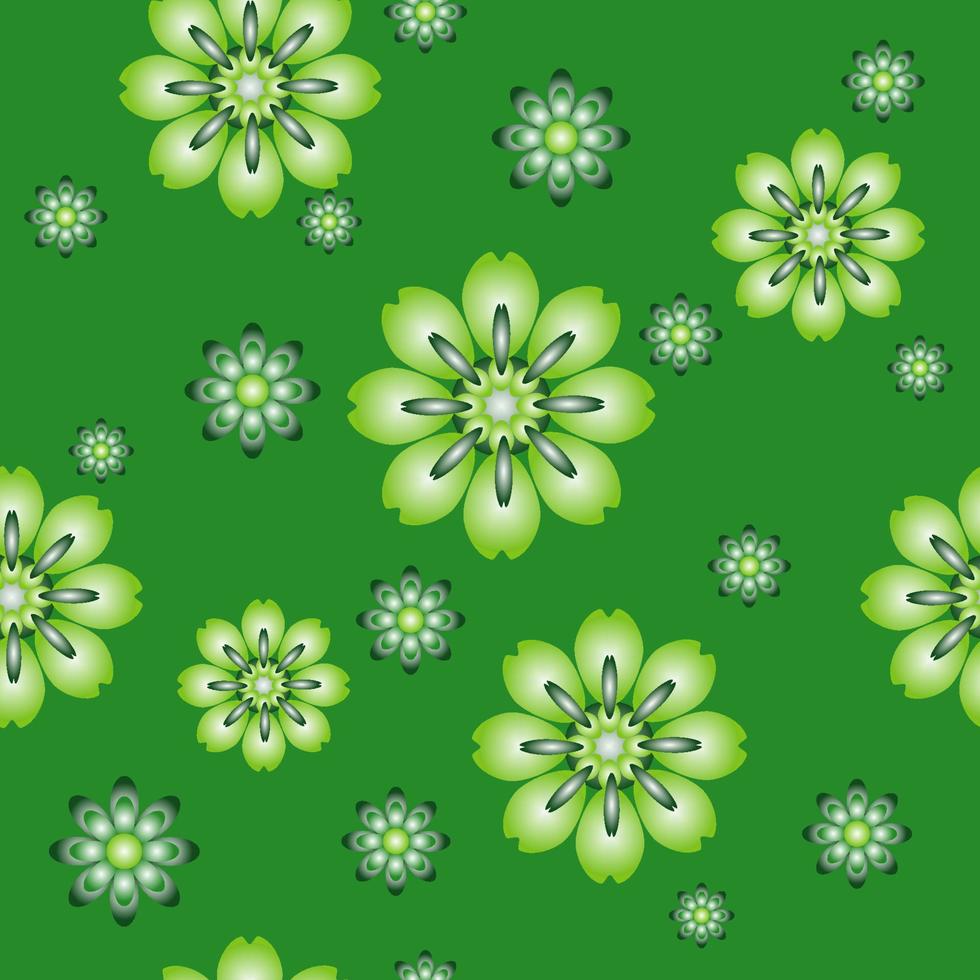 bloemen gekleurd patroon vector