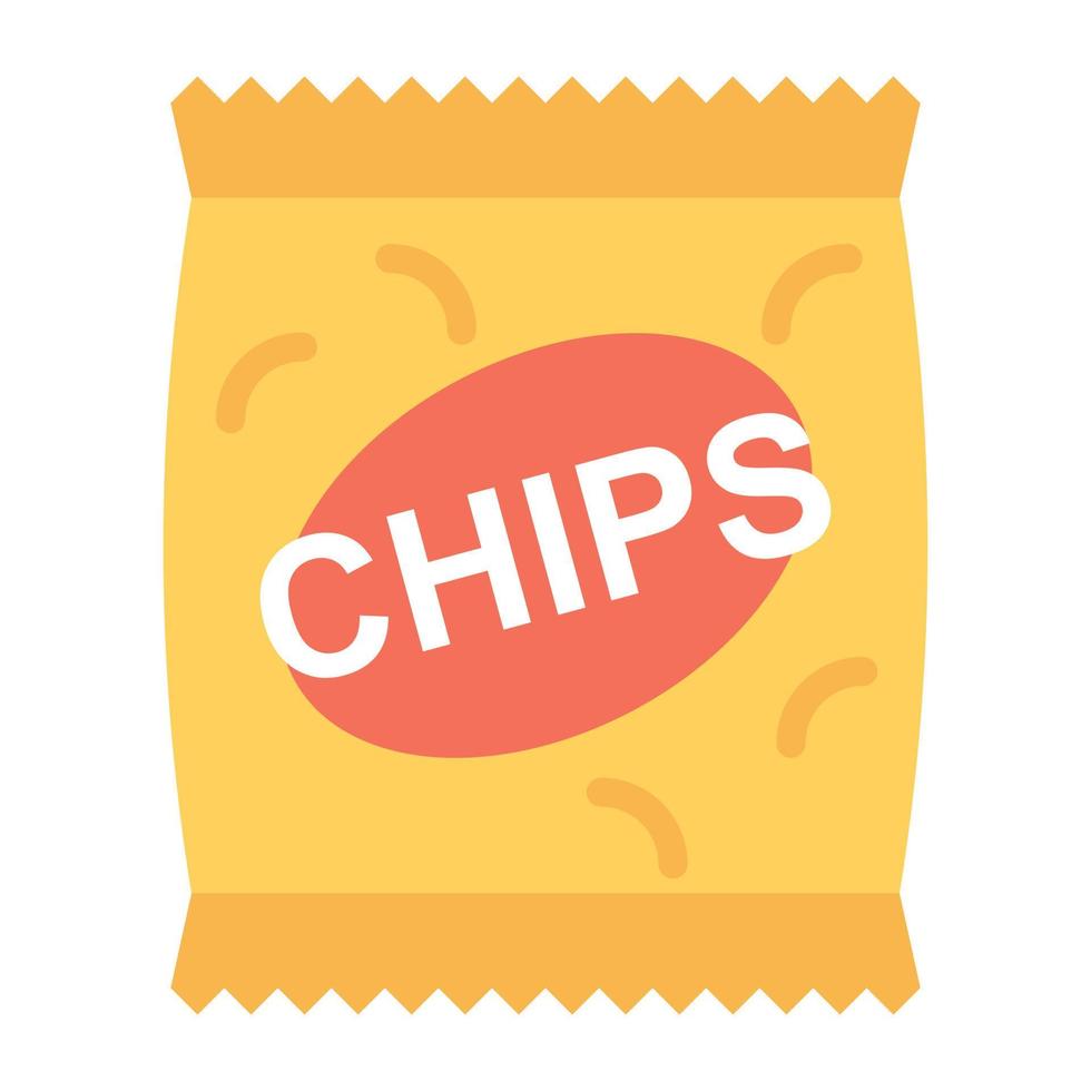 chips pack concepten vector