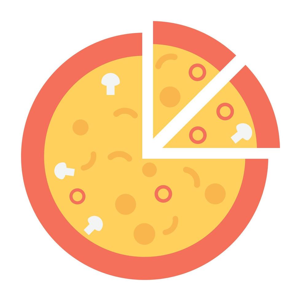 trendy pizzaconcepten vector