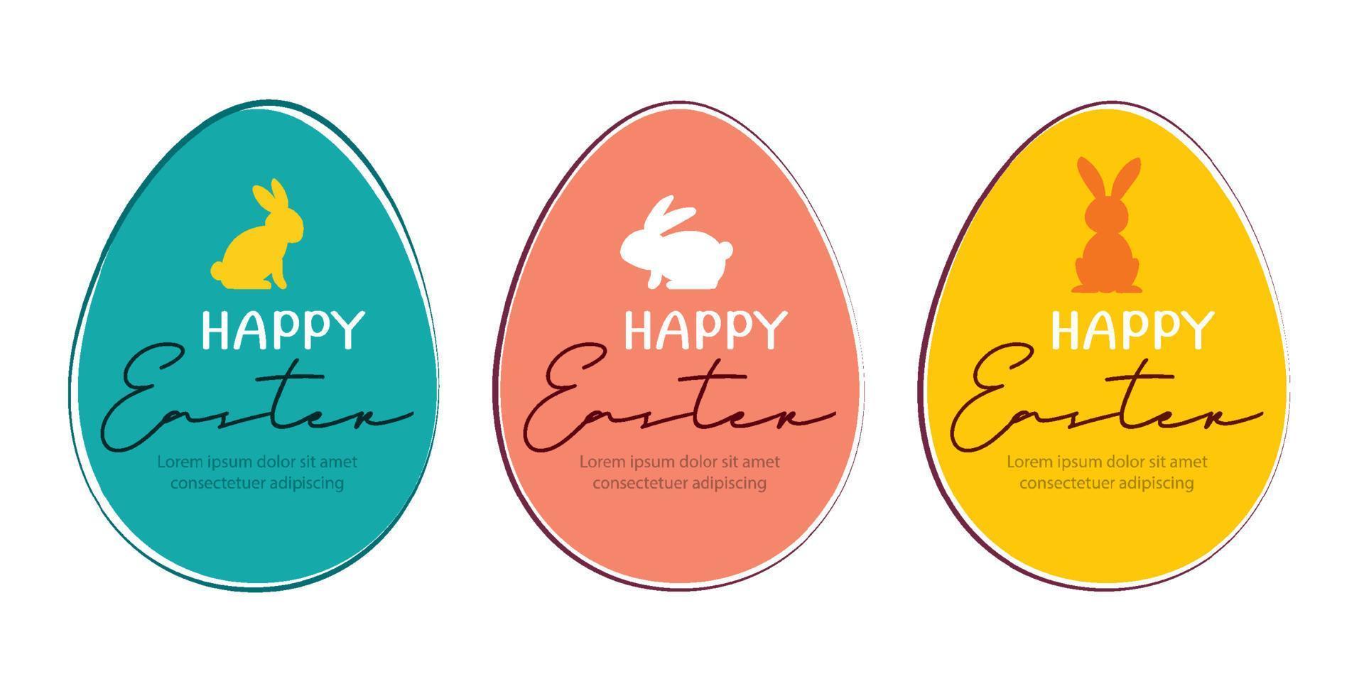 happy easter egg wenskaart achtergrond template.can worden gebruikt voor uitnodiging, advertentie, behang, flyers, posters, brochure. vector