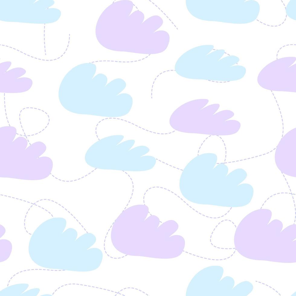 eenvoudig naadloos patroon met wolken. vector patroon illustratie