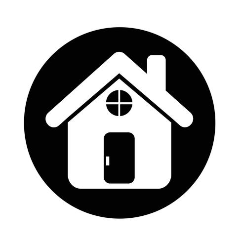 Onroerend goed huis pictogram vector