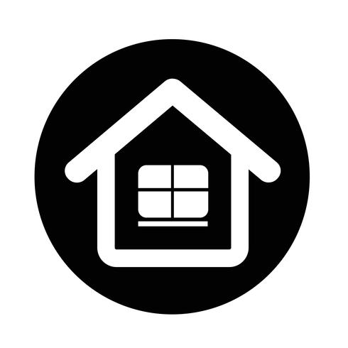 Onroerend goed huis pictogram vector