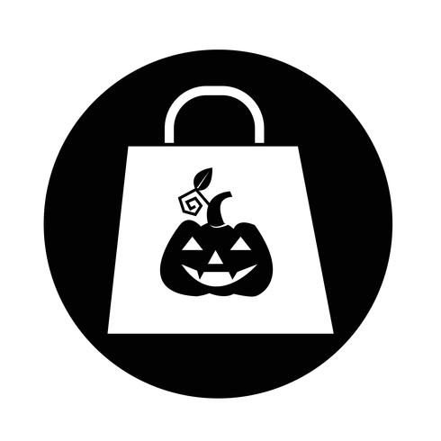 Halloween pompoen pictogram vector