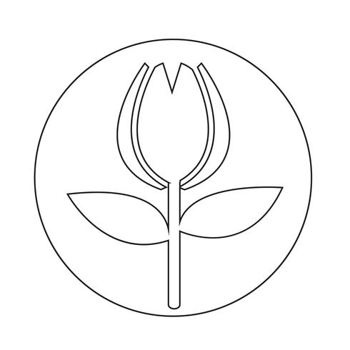 Bloem pictogram vector