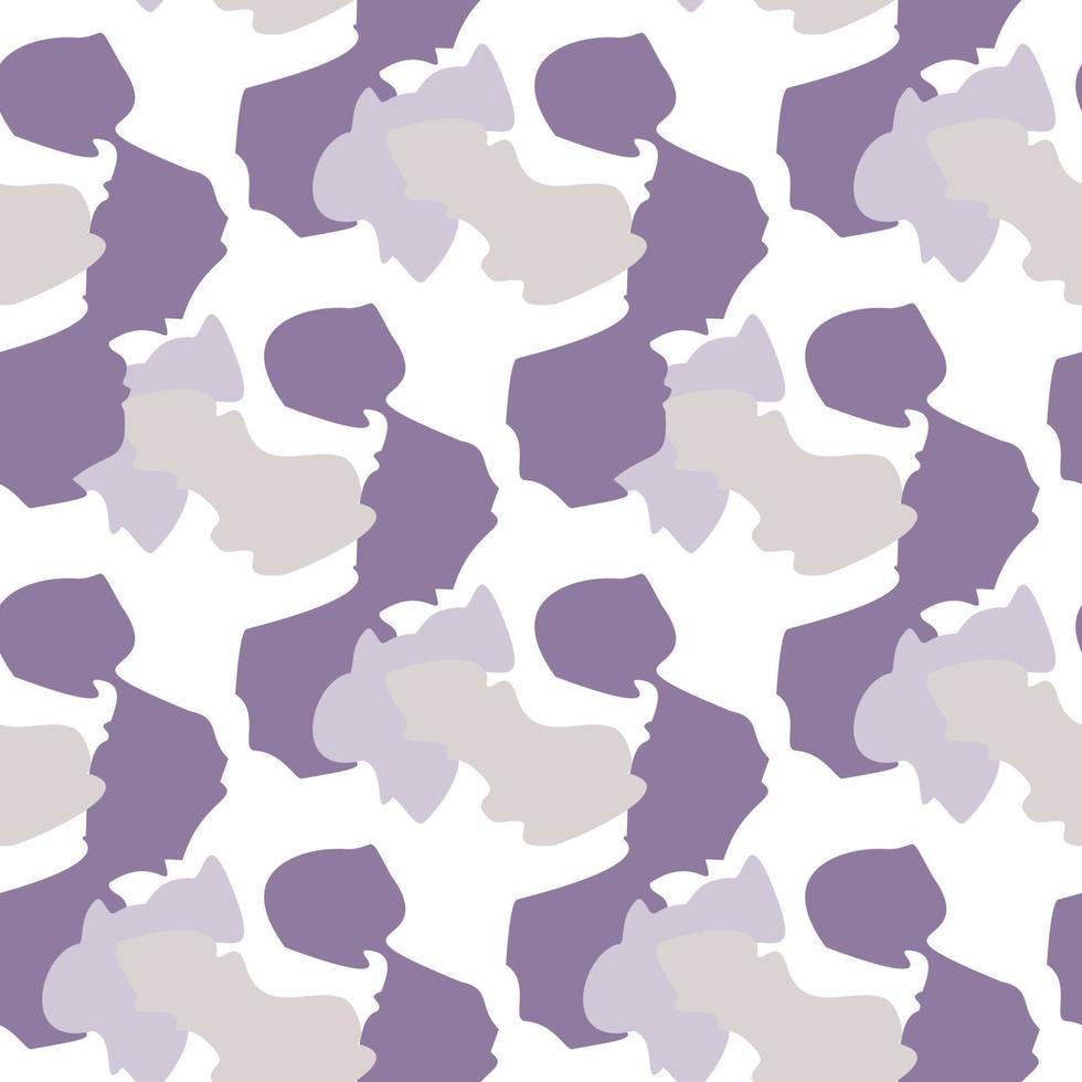 camouflage naadloos patroon. onregelmatige vormen eindeloos behang. abstracte dierenprint. vector