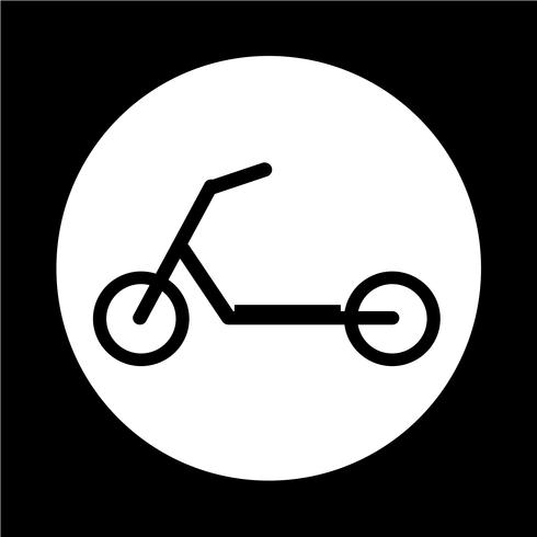 scooter kinderen pictogram vector