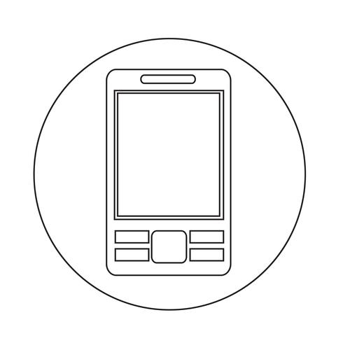 Mobiele telefoonpictogram vector