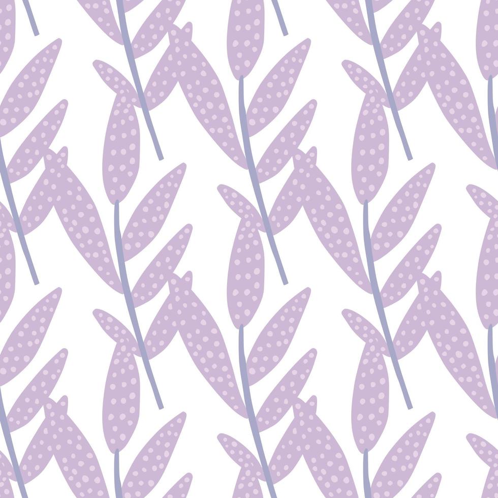 hand getekende naadloze patroon roze takken met bladeren. decoratieve gebladerte ornament achtergrond. blad eindeloos behang. vector