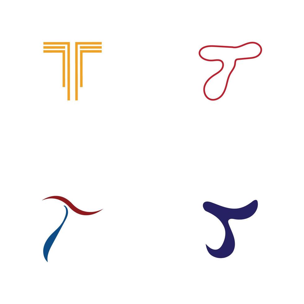 letter t logo sjabloon vector pictogram ontwerp