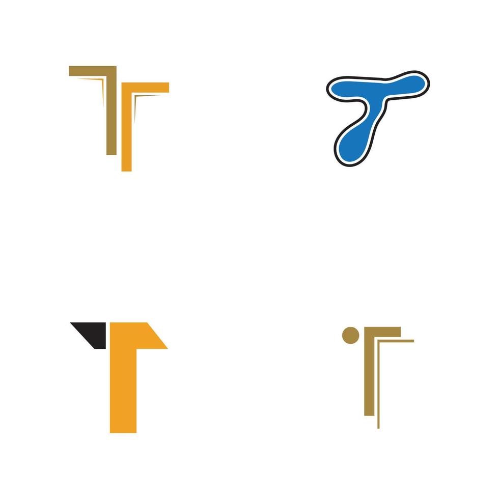 letter t logo sjabloon vector pictogram ontwerp