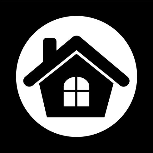 Onroerend goed huis pictogram vector