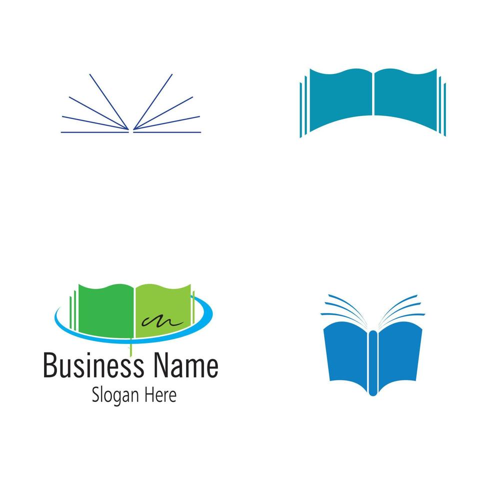 boek logo vector