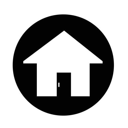 Onroerend goed huis pictogram vector