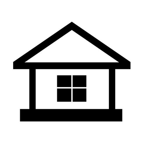 huis pictogram eenvoudig symbool vector
