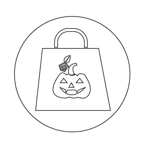 Halloween pompoen pictogram vector