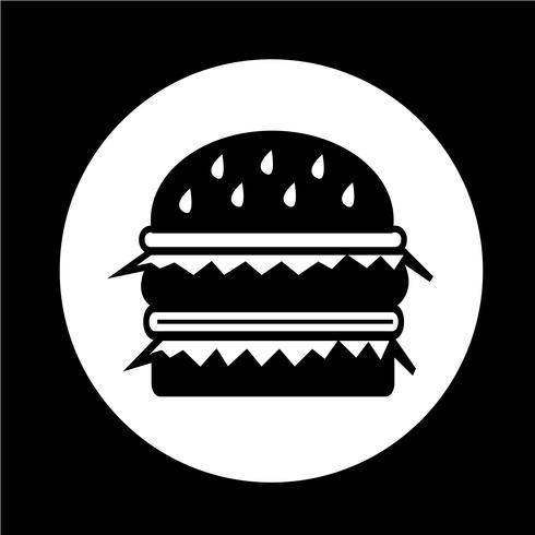 hamburger pictogram vector