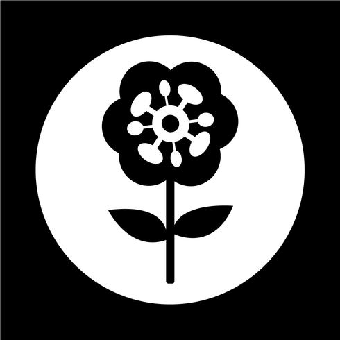 Bloem pictogram vector