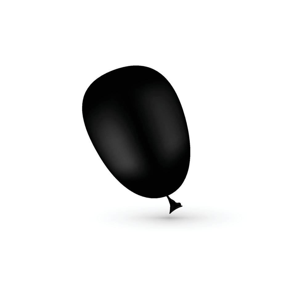 3d geïsoleerde ballon met schaduw witte achtergrond premium vector