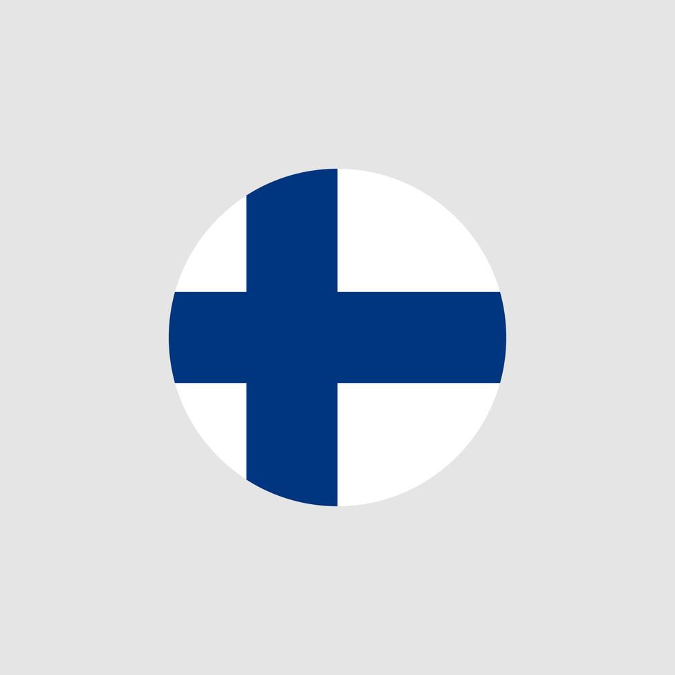 nationale vlag van finland, officiële kleuren en juiste verhoudingen. vectorillustratie. eps10. vector