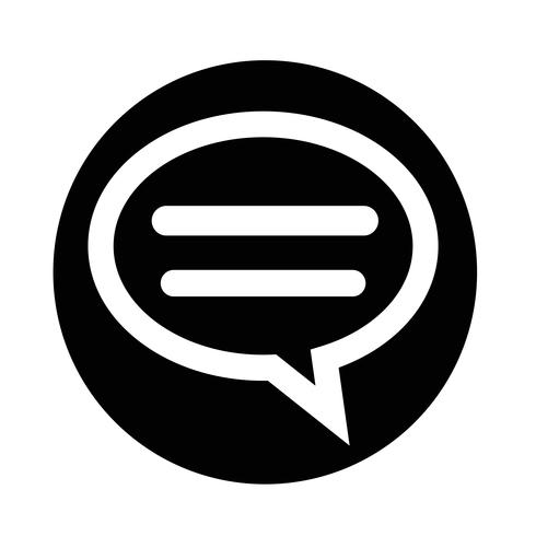 praat bubbel-chat-pictogram vector