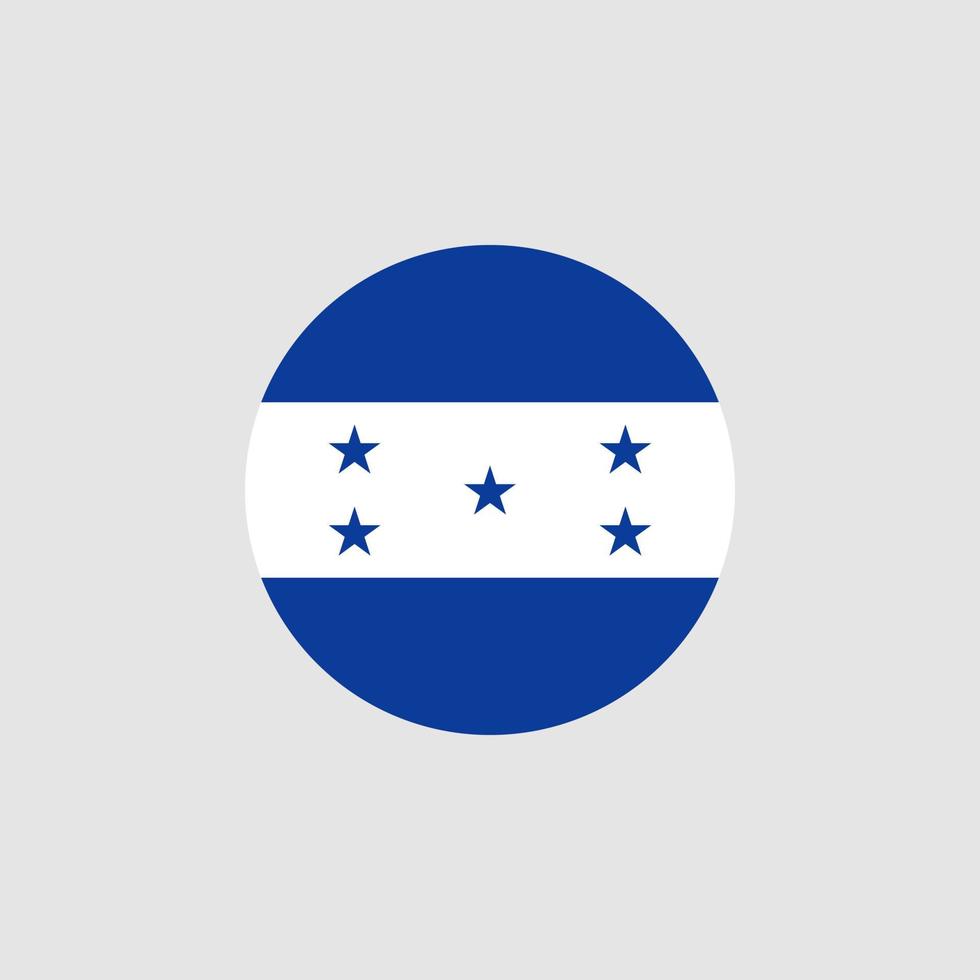 nationale vlag van honduras, officiële kleuren en juiste verhoudingen. vectorillustratie. eps10. vector