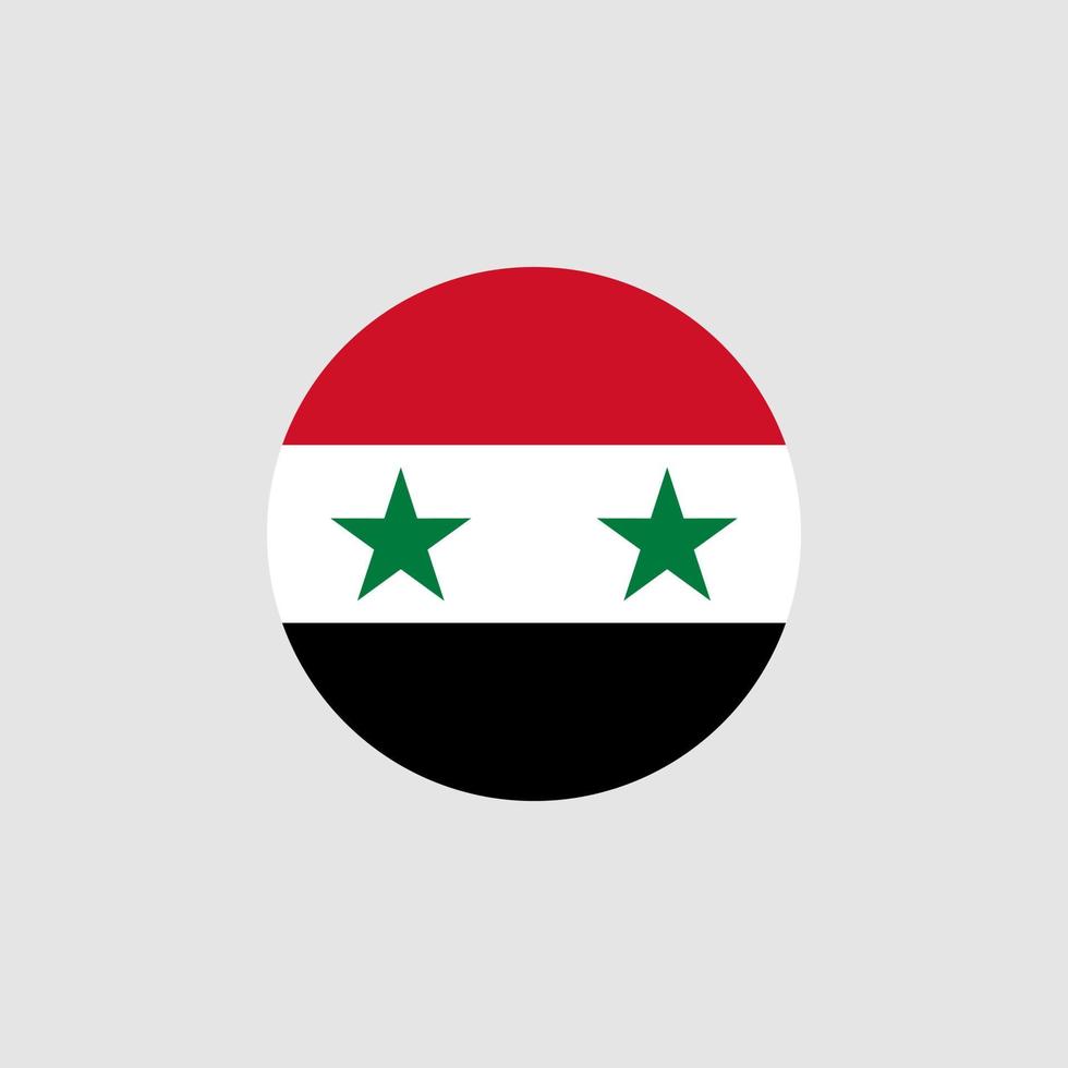 nationale vlag van syrië, officiële kleuren en juiste verhoudingen. vectorillustratie. eps10. vector