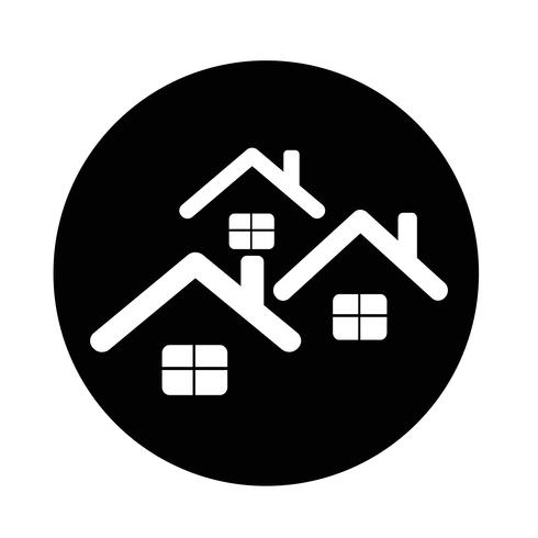 Onroerend goed huis pictogram vector