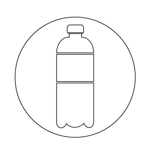 waterfles pictogram vector