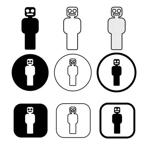 Teken van pictogram Mensen instellen vector