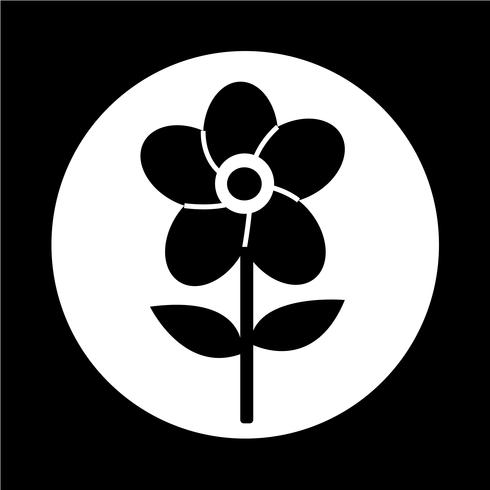 Bloem pictogram vector