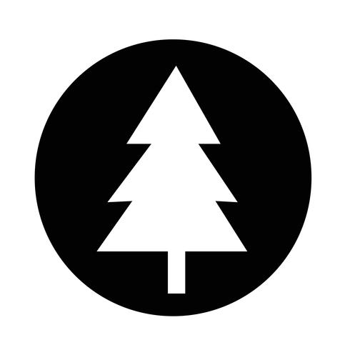 Kerstboom pictogram vector